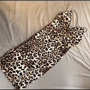 Guess leopard print sexy dress strappy Medium